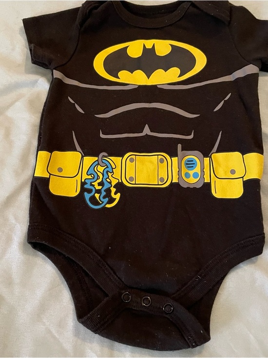 Batman Other - Batman Black and Yellow Graphic Baby One-Piece Bodysuit